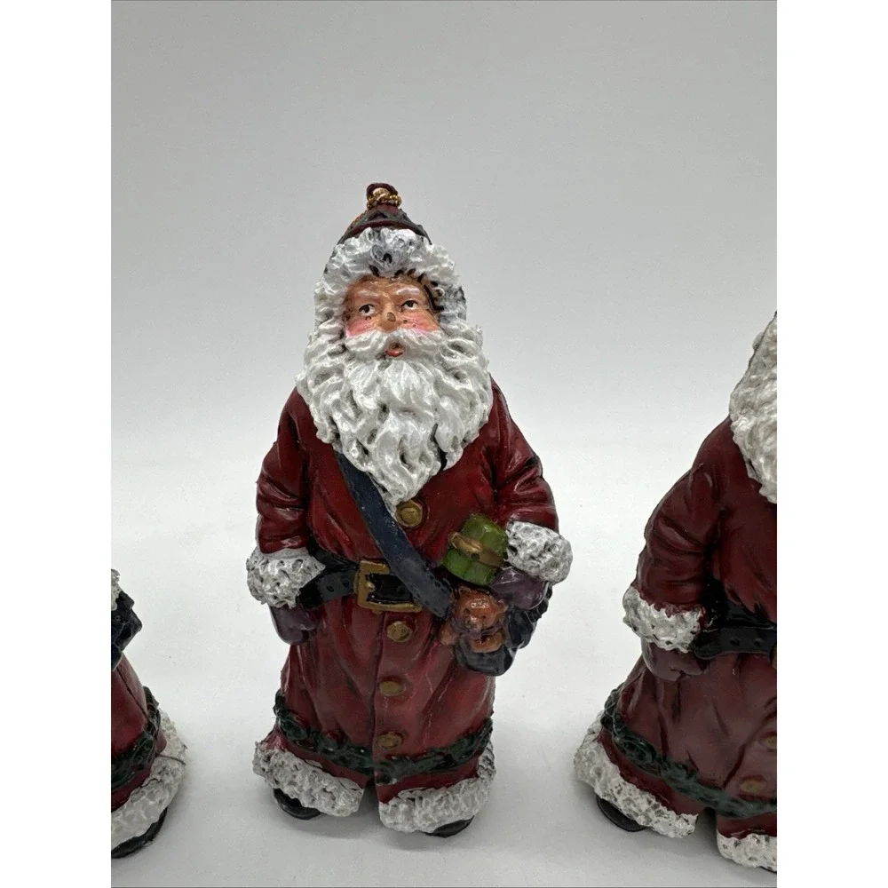 Vintage Robe Santa Christmas Ornaments 6